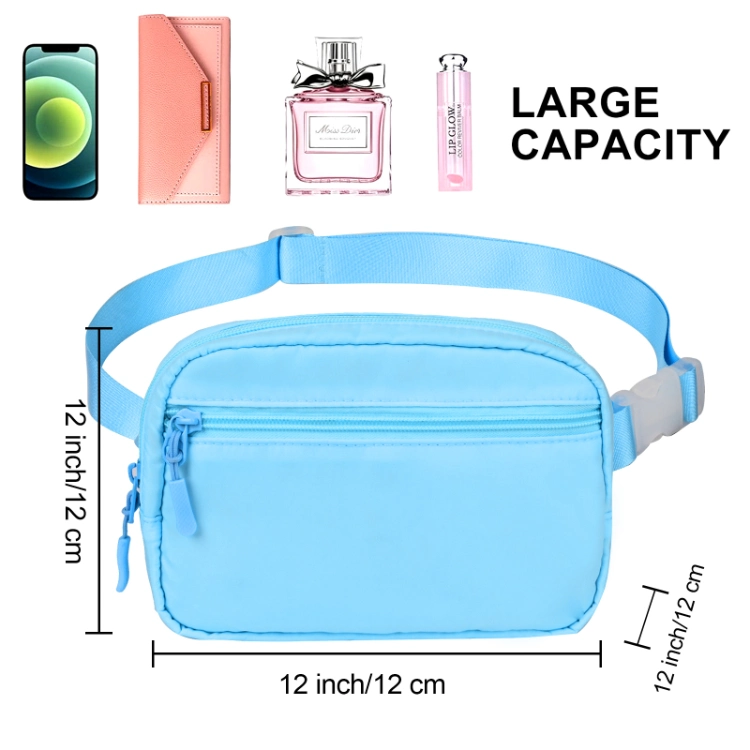 Outdoor Sports Polyester Sling Waist Bag Fanny Pack Running Belt Bum Bag